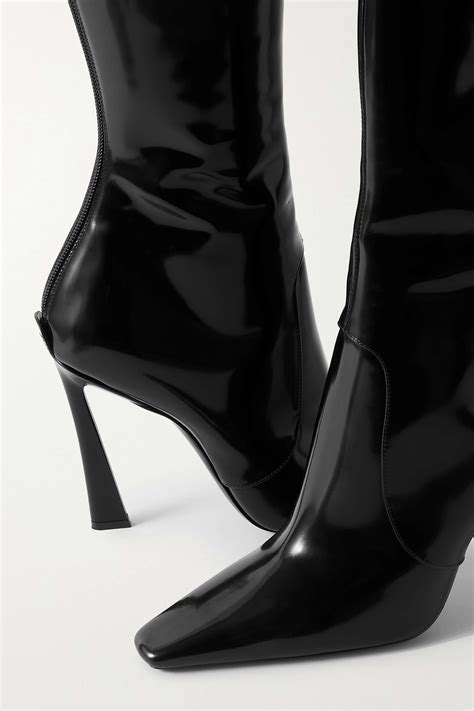 ysl patent boots|saint laurent leather boots.